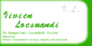 vivien locsmandi business card